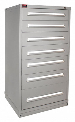 K3758 ModDrwrCab 59.25 x30 x28 DvGry 7Drwr