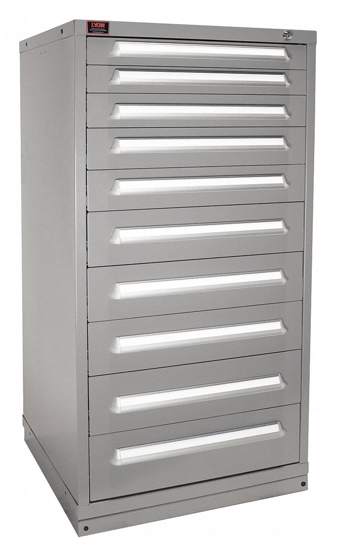 K3769 ModDrwrCab 59.25 x30 x28 DvGry 10Drwr