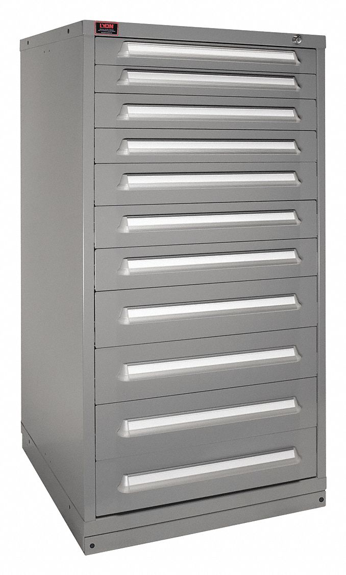 K3771 ModDrwrCab 59.25 x30 x28 DvGry 11Drwr
