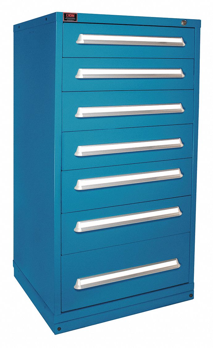 K3758 ModDrwrCab 59.25 x30 x28 Blue 7Drwr