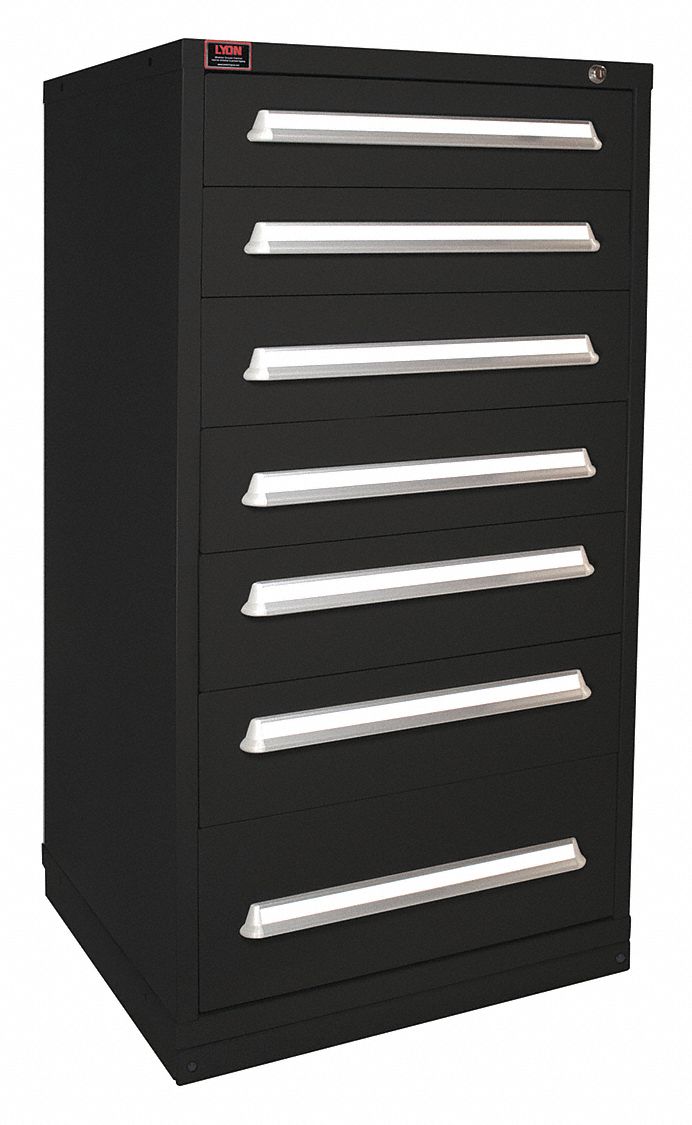 K3758 ModDrwrCab 59.25 x30 x28 Black 7Drwr