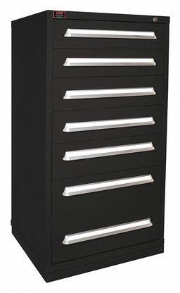 K3758 ModDrwrCab 59.25 x30 x28 Black 7Drwr