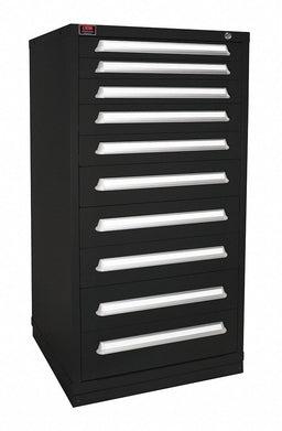 ModDrwrCab 59.25 x30 x28 Black 10Drwr