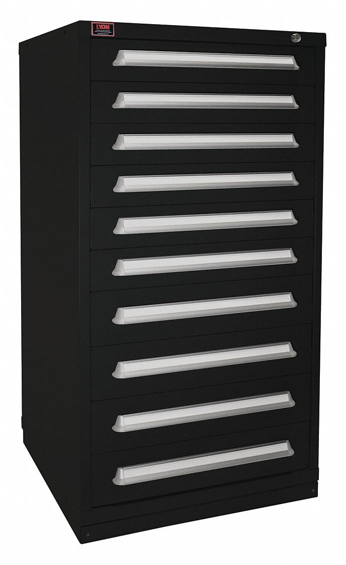 K3770 ModDrwrCab 59.25 x30 x28 Black 10Drwr