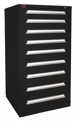 K3766 ModDrwrCab 59.25 x30 x28 Black 9Drwr