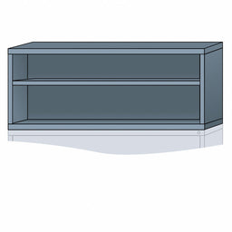 K3814 ModShelfCab 25 x30 x28 1/4 DvGry 2Shlv