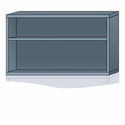 K3816 ModShelfCab 31 x60 x28 1/4 DvGry 2Shlv