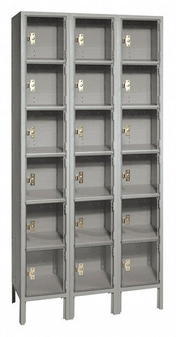 Bx Lckr 6x3Lckr Gray 78 x36 x18 Assm
