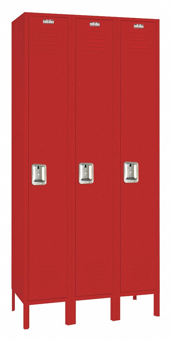 Wrdrb Lckr 1x3Lckr Red 78 x36 x12 Assm