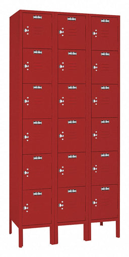 Wrdrb Lckr 6x3Lckr Red 78 x36 x18 Assm