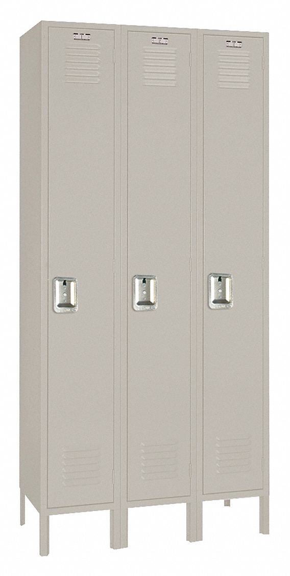 Lckr 1x3Lckr Mnrl Gry 66 x36 x12 Assm