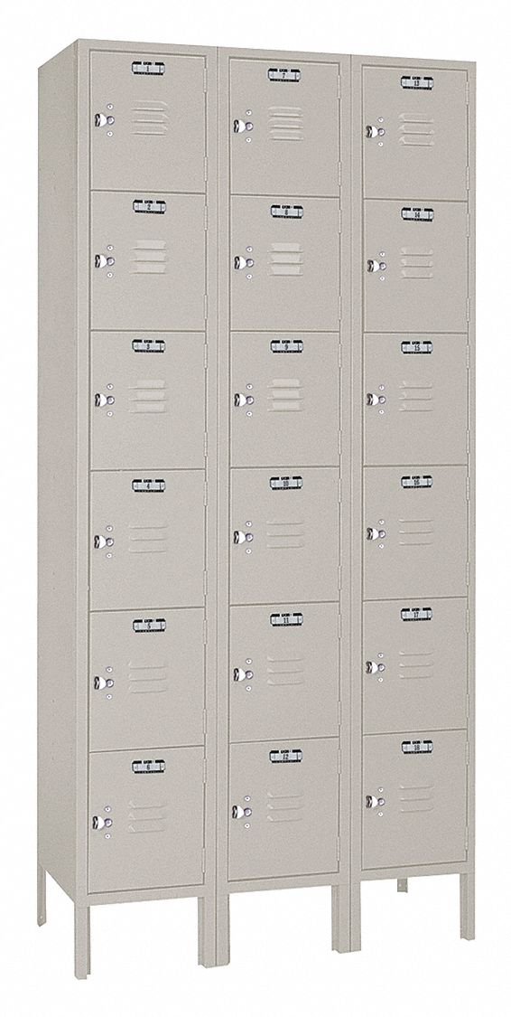 Lckr 6x3Lckr Mnrl Gry 78 x36 x12 Assm