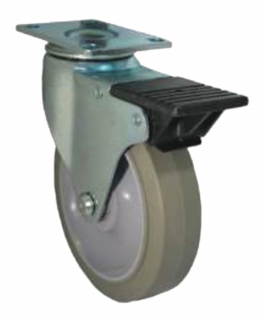 Caster Set 5 in -Dia Gray 300 lb 1PK