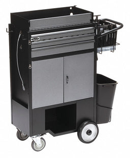 Black Light Duty Tool Utility Cart