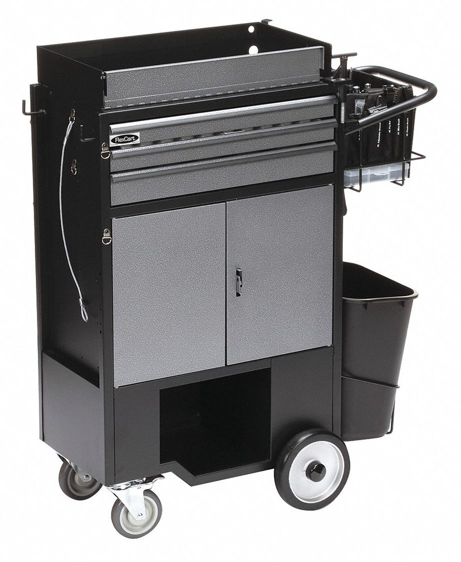 Black Light Duty Tool Utility Cart