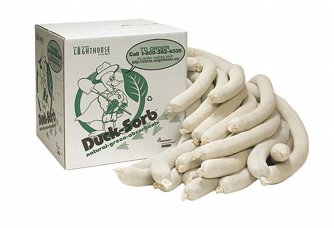 Absorbent Sock White 48 L 3 dia.