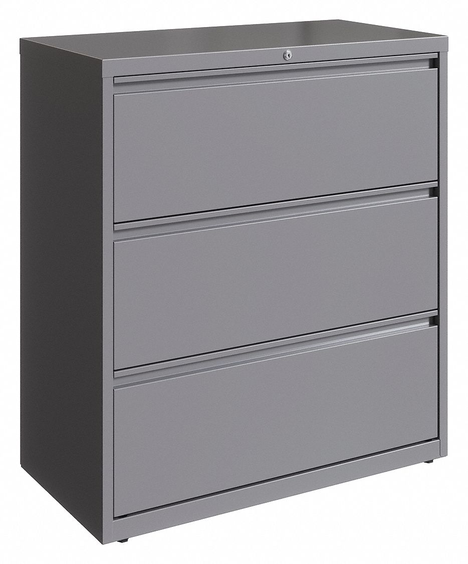 Lateral File Cabinet Arctic Silver