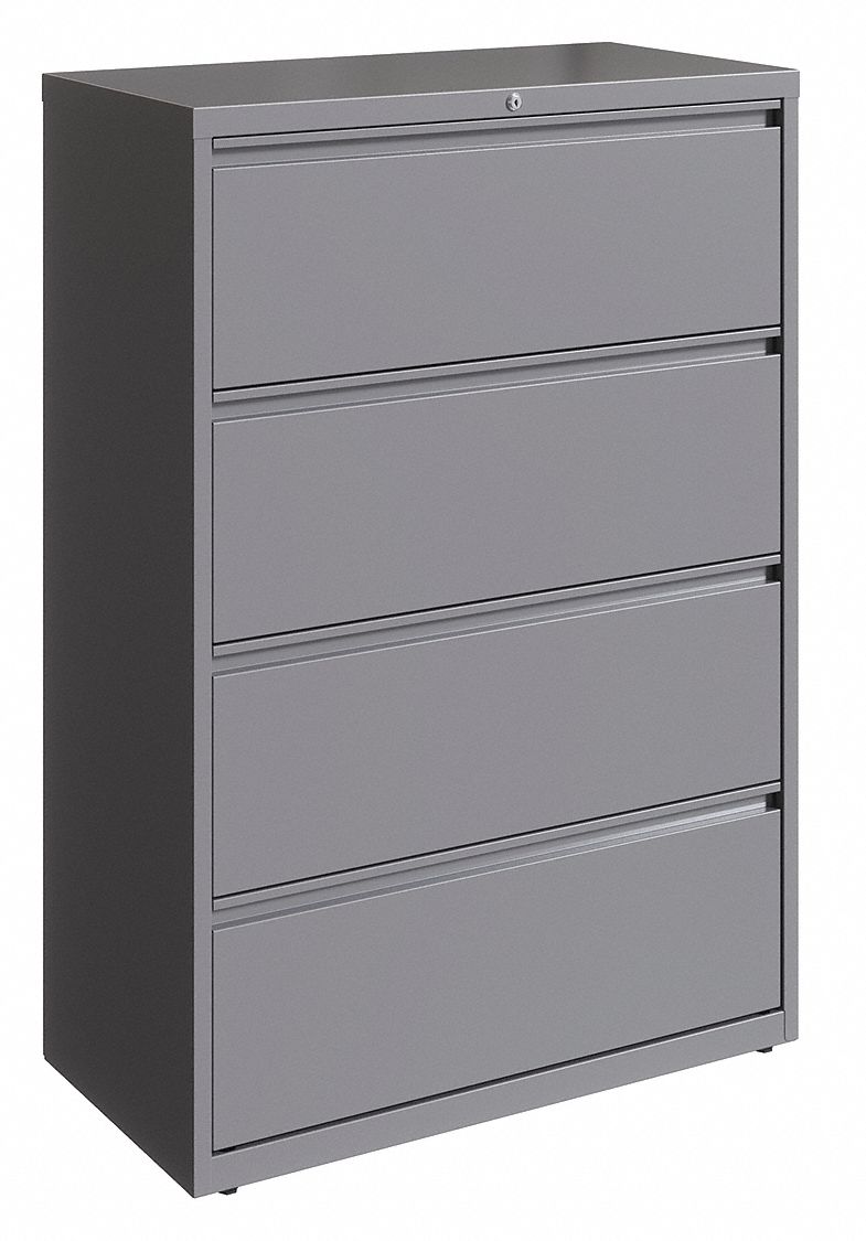 Lateral File Cabinet Arctic Silver