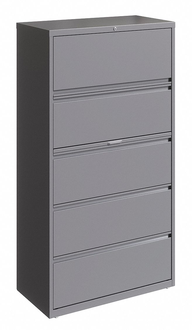Lateral File Cabinet Arctic Silver