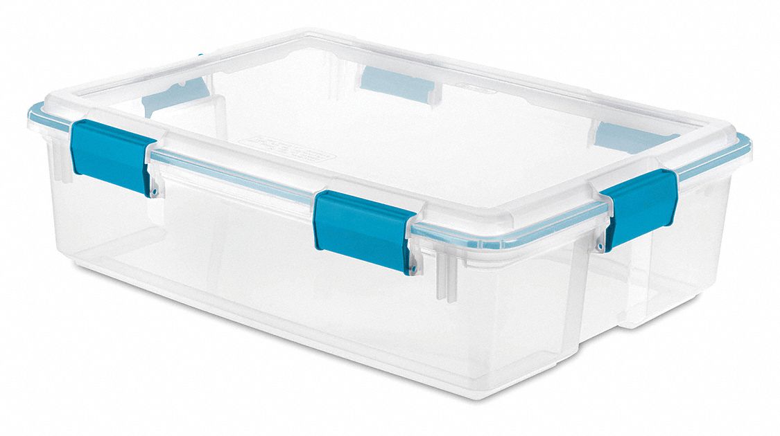 Storage Tote Clear Polypropylene