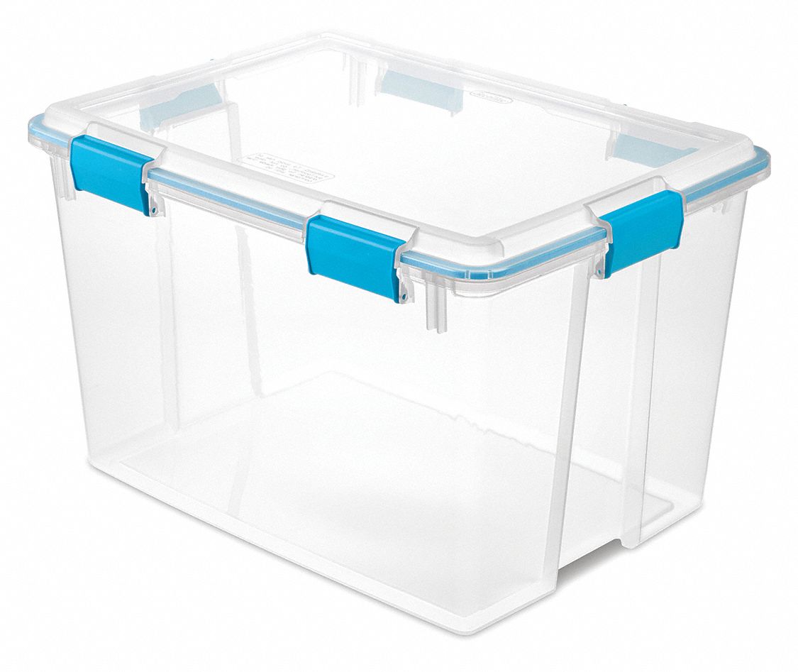 Storage Tote Clear Polypropylene
