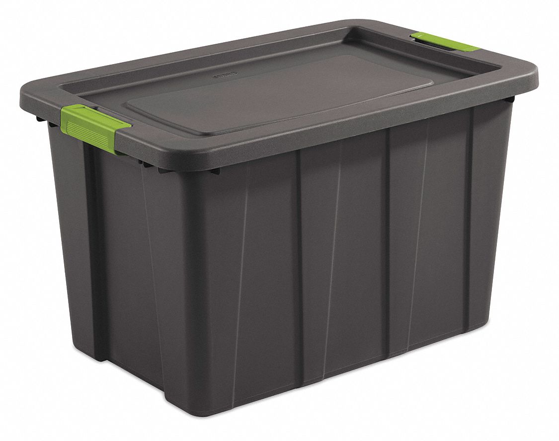 Storage Tote Gray Polyethylene