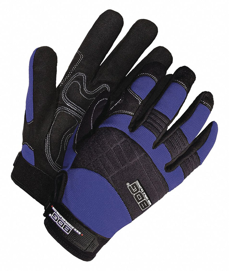 Mechanics Gloves Black/Blue Slip-On M