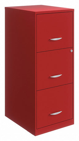 Vertical File Cabinet Lava Red
