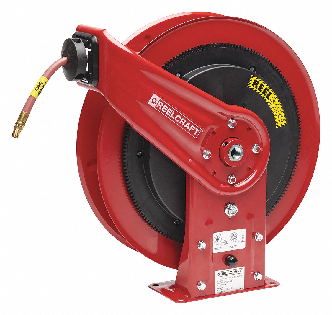Spring Return Hose Reel 1/4 in ID 70 ft