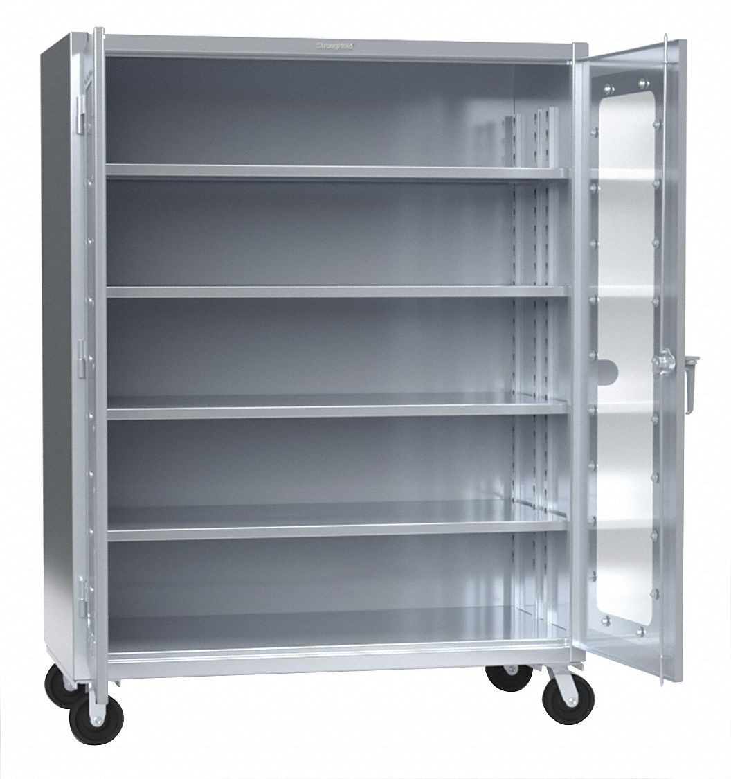 Storage Cabinet 72 x60 x30 Gray 4Shlv