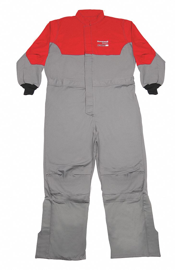 K2581 Coverall 5XL Cotton/Nylon Gray/Red