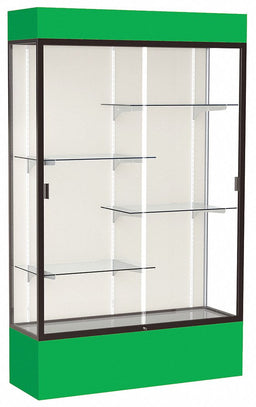 Freestanding Display Case 80 in H Green