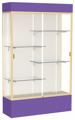 Freestanding Display Case 80 in H Purple