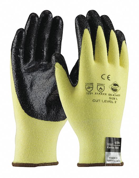 G-Tek Kevlar(R) Brand Fiber Yllw XL PK12