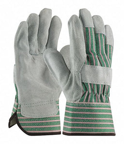 Split Leather Palm Grn/Pink Back L PK12