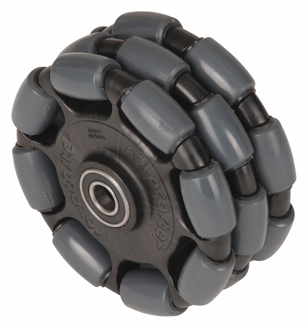 Wheel 250lb Black Polyurethane