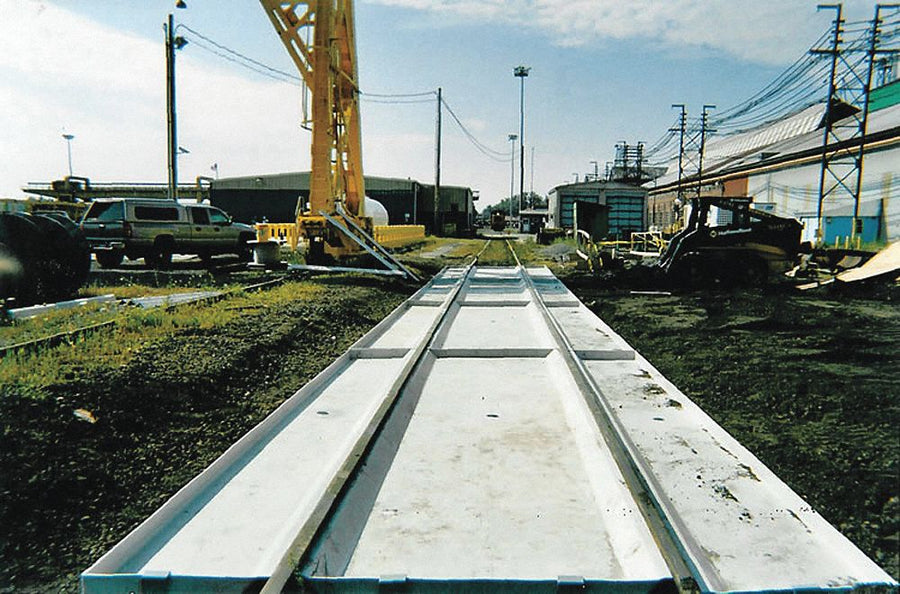 Railcar Track Pan 20 ft Full System