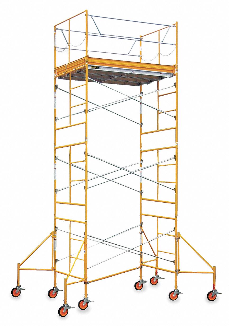 Scaffold Tower 22 ft H Steel/Alum/Wood
