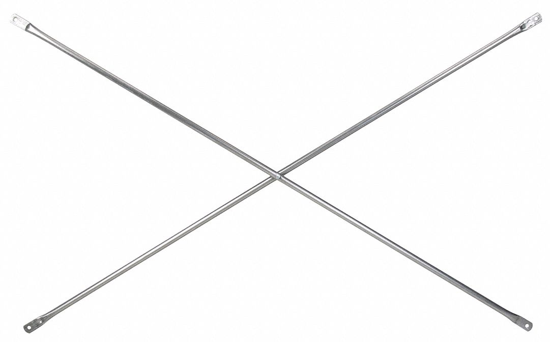 Scaffold Crossbrace 7-1/2 ft L 1 in H