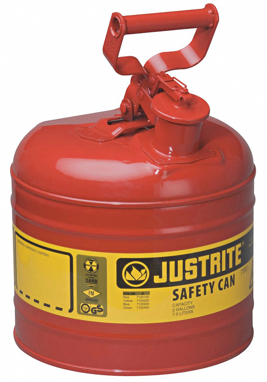 Type I Safety Can 2 gal Red 13-3/4In H