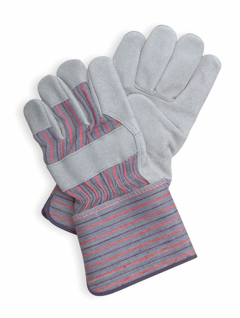 D1562 Leather Gloves Gray S PR