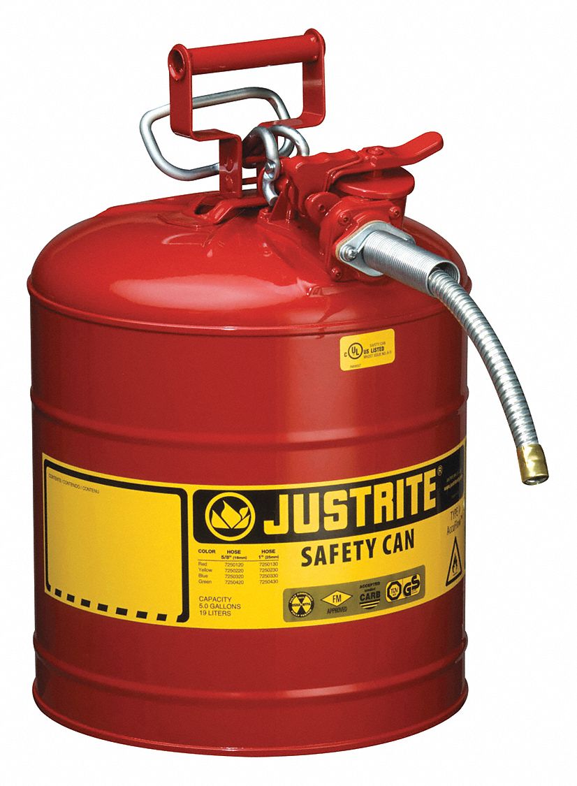 Type II Safety Can Red 17-1/2 in 5 gal.