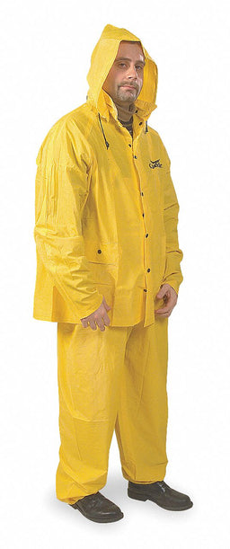 D2283 Rain Suit w/Jacket/Bib Unrated Yellow M