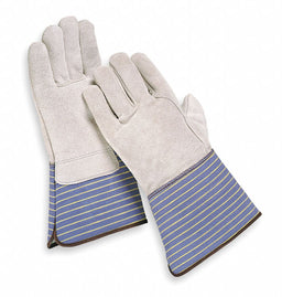 D1574 Leather Gloves Gray S PR