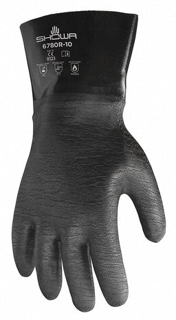 H0560 Chemical Resistant Gloves Black Sz 10 PR