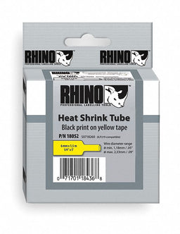 Heat Shrink Tube Label Black/Yellow