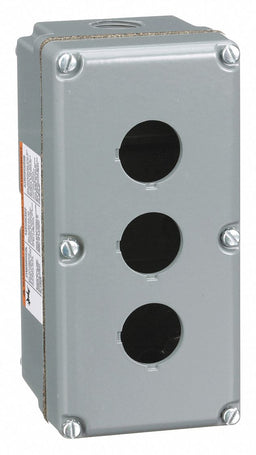 PushButtonEnclosure 30mm 3Holes Alum