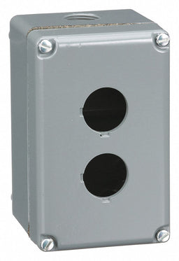 PushButtonEnclosure 30mm 2Holes Alum