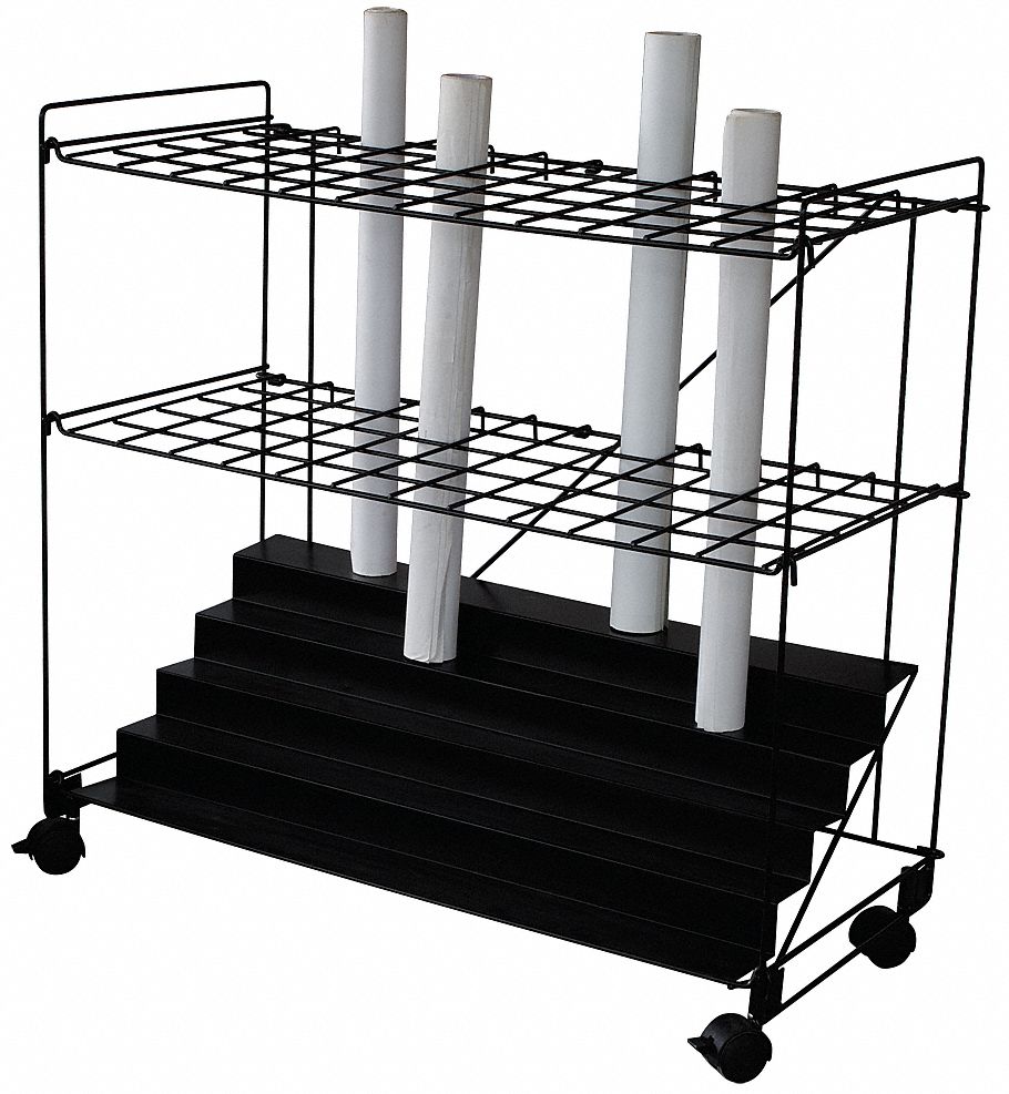 Roll File 60 Compartments Black