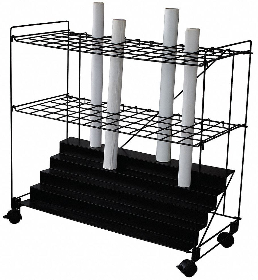 Roll File 60 Compartments Black